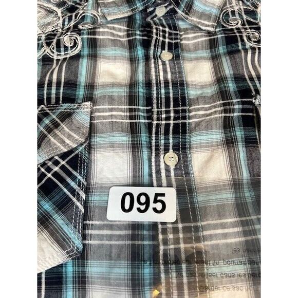 Pop Icon Clothing Men's Embroidered Button Up Long Sleeve Shirt Size XL - Picture 8 of 8